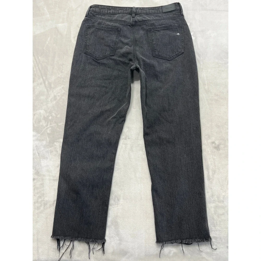 Hidden Jeans Straight Leg Women 31 Grey Two Tone Distressed Frayed Hem